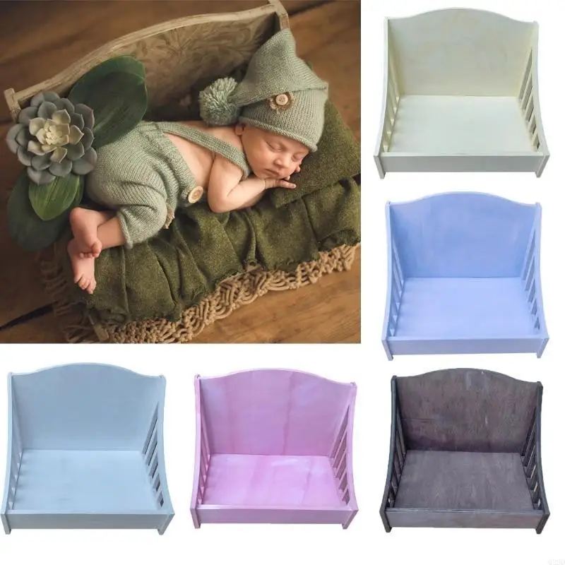 

Q22D Baby Photosshoot Props Bed Boids Moads Girls Doll Bed Studio Props фотосессия новорожденной