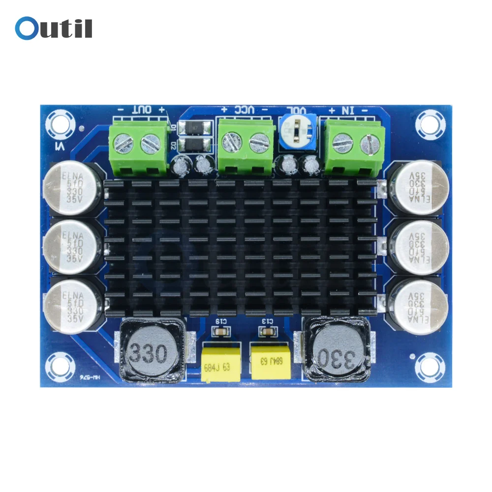 100W TPA3116D2 Single Channel DC Digital Stereo Audio Amplifier Board  12V-26V Mono Channel TPA3116D2 Large Capacity Board