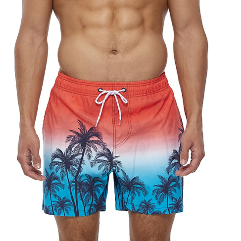 

M-4XL Plus size Beach Board Shorts Men Swimwear Swimming Short Fast Dry Man Swim Wear Surf Boardshort Sport Suit with Mesh Liner