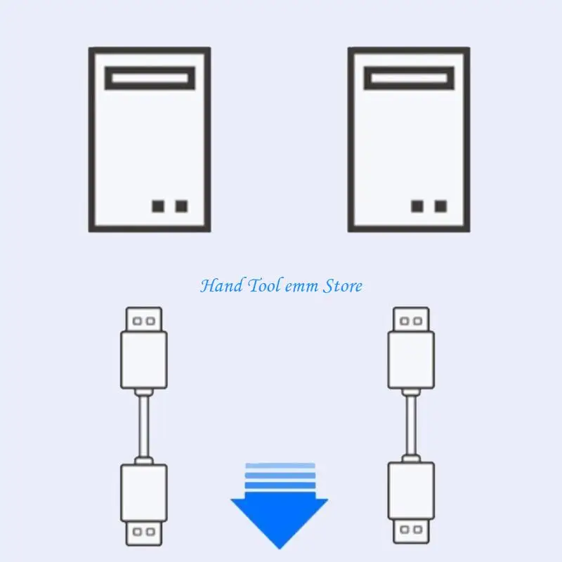 H37F USB Printer Sharing Switcher Selector Box Control Two Computers with OneMonitor Fast Reliable 2 in 1 Out / 1 in 2 Out
