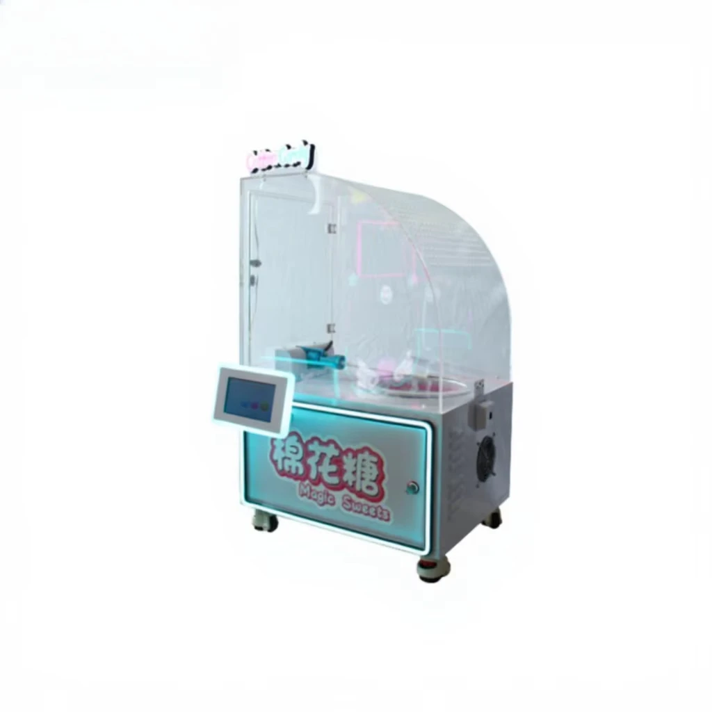 Electric Cotton Candy Machine, Funpark Vending Machine, Coin Operated, Floss Maker, Carnival Game Equipment