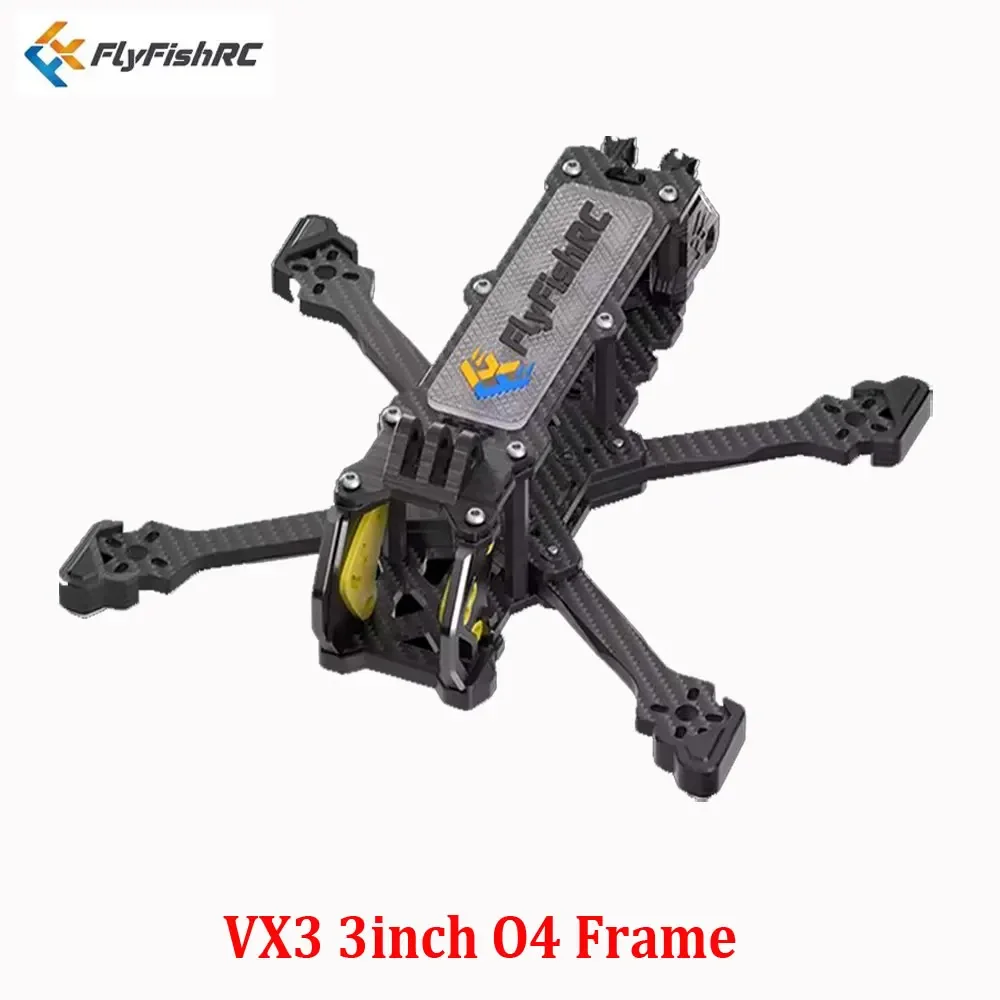 FlyFishRC Volador VX3 VX3.5 O4 FPV Frame 3 inch 3.5 inch Compatibel met O4 Air Unit Voor FPV RC Freestyle Quadcopter Kit - afbeelding 1