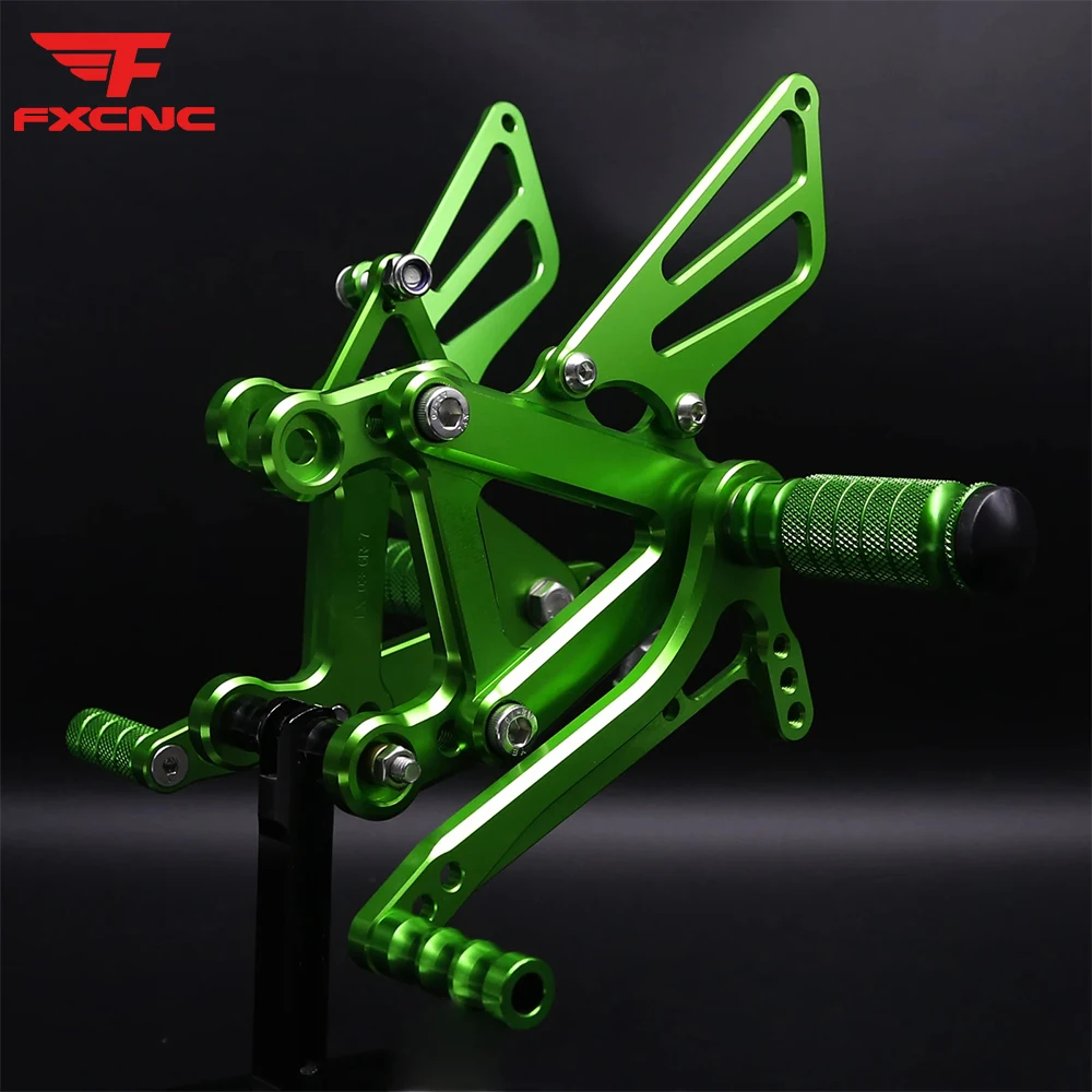 

CNC Motorcycle Rearset Footrest For KAWASAKI Ninja ZX6R ZX636 2003-2004 Footpeg Aluminum Alloy pedal Foot peg Rearset Rear Set