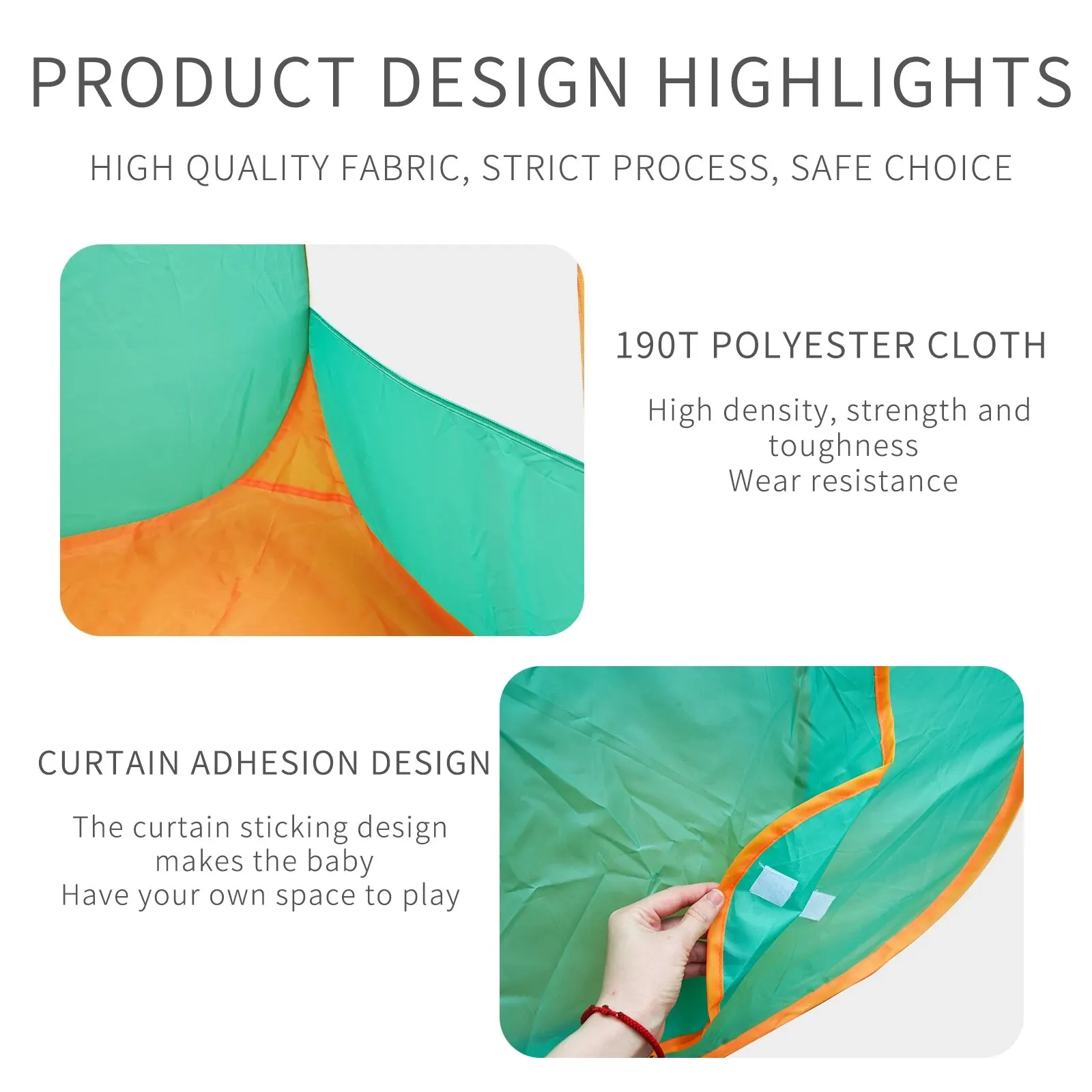 Dziecięcy Zielony Namiot Domek do Zabawy Zabawki dla Chłopców i Dziewczynek Wygodny Składany Czteroczęściowy Domek Basenik na Piłeczki Oceaniczne dla Niemowląt