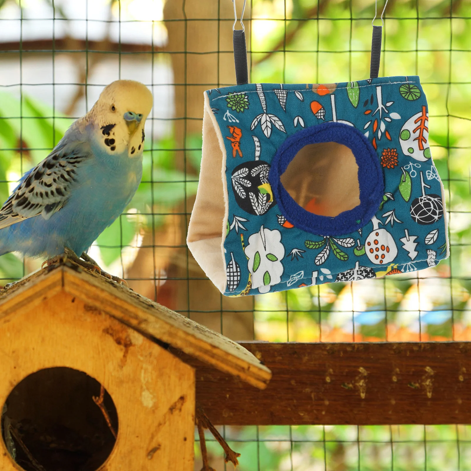 

Parrot Hammock Cotton Warm Sleeping Nest Breathable Wear-Resistant Hanging Bed for Birds Canary Lark Pet Cage Comfortable