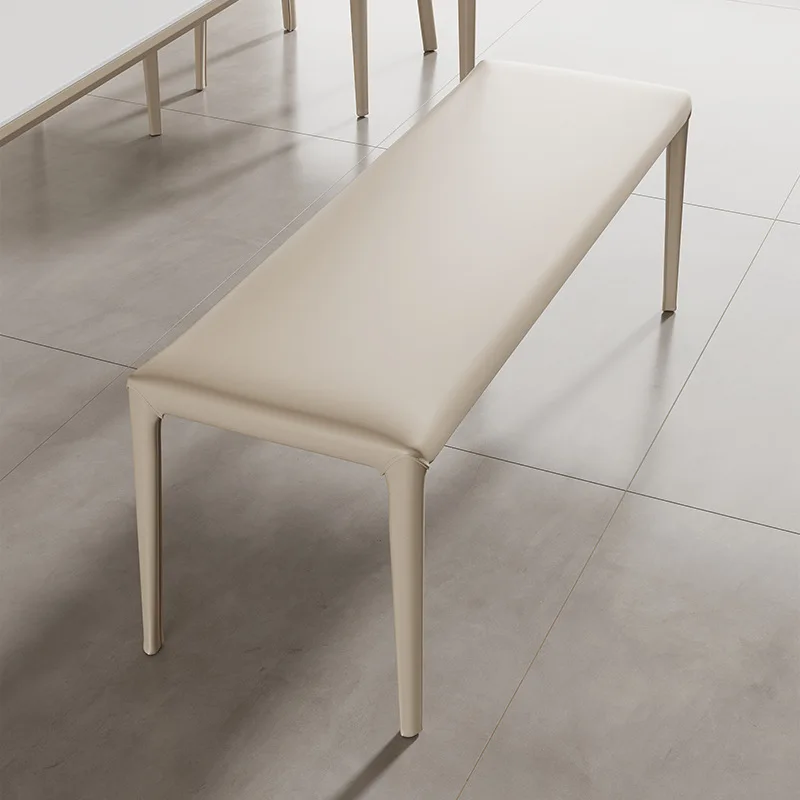 Italiano, Minimalista, Hogar, Comedor, Sillín de Cuero, Banco, Estilo Crema
