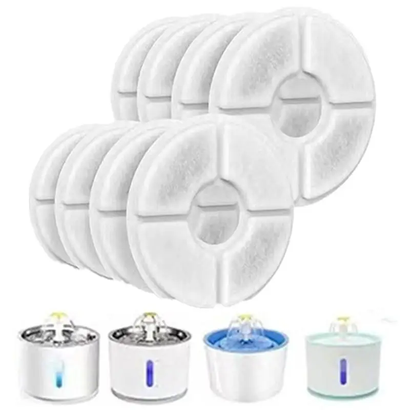 1/6/12Pcs Replacement Filter For Cat Dog Water Drinking Fountain Activated Carbon Replaced Filters Fountain Dispenser Feeders