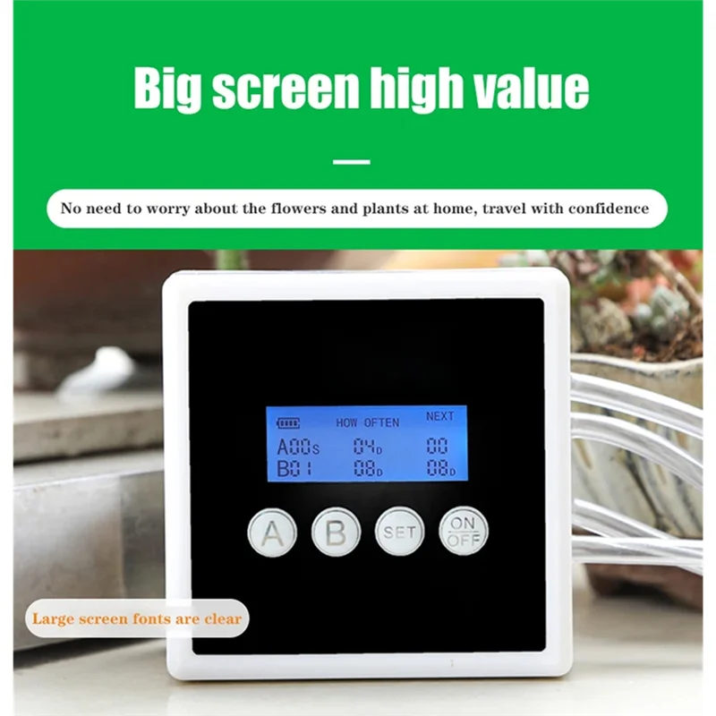AT05-Automatic Garden Irrigation Controller Intelligent Drip Irrigation Water Pump Timer System Home Sprinkle Watering Device