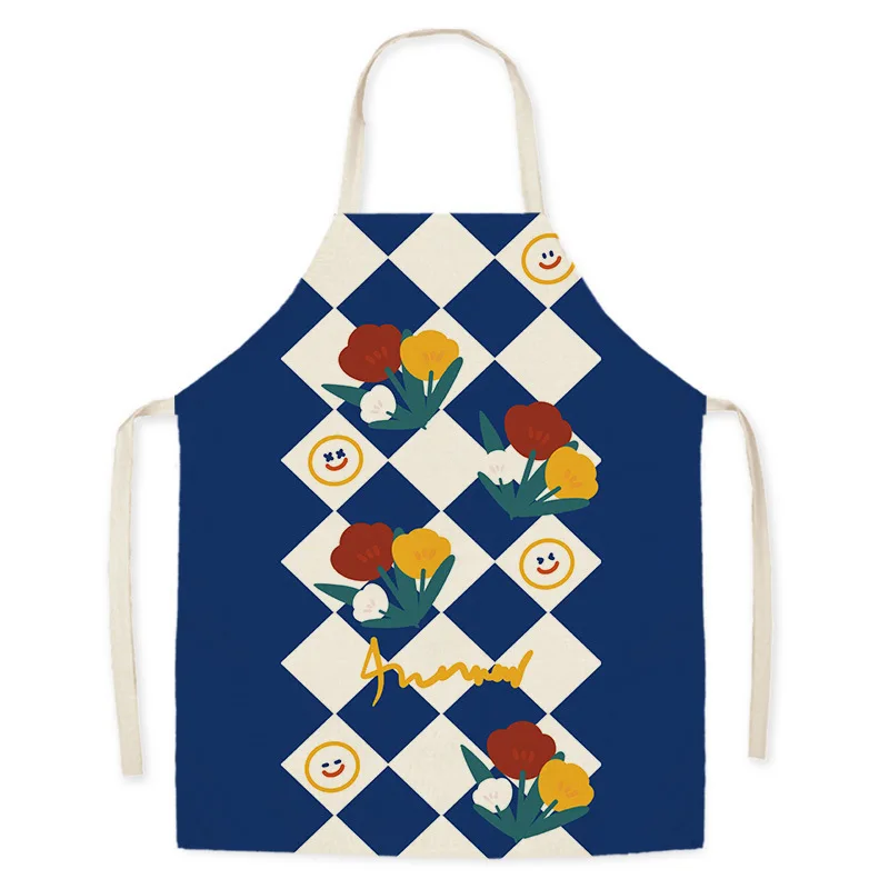 Cartoon Cure Blue Apron Aprons for Women Cooking Accessories Apron for Men Cafe Baking Accessories Gadgets for Women Chef Apron