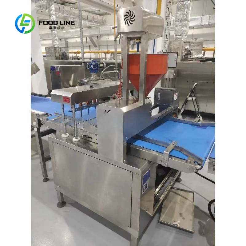 Swiss Roll Cake Production Line Layer Cake Maker with Tunnel Oven Commercial Cake Baking Equipment