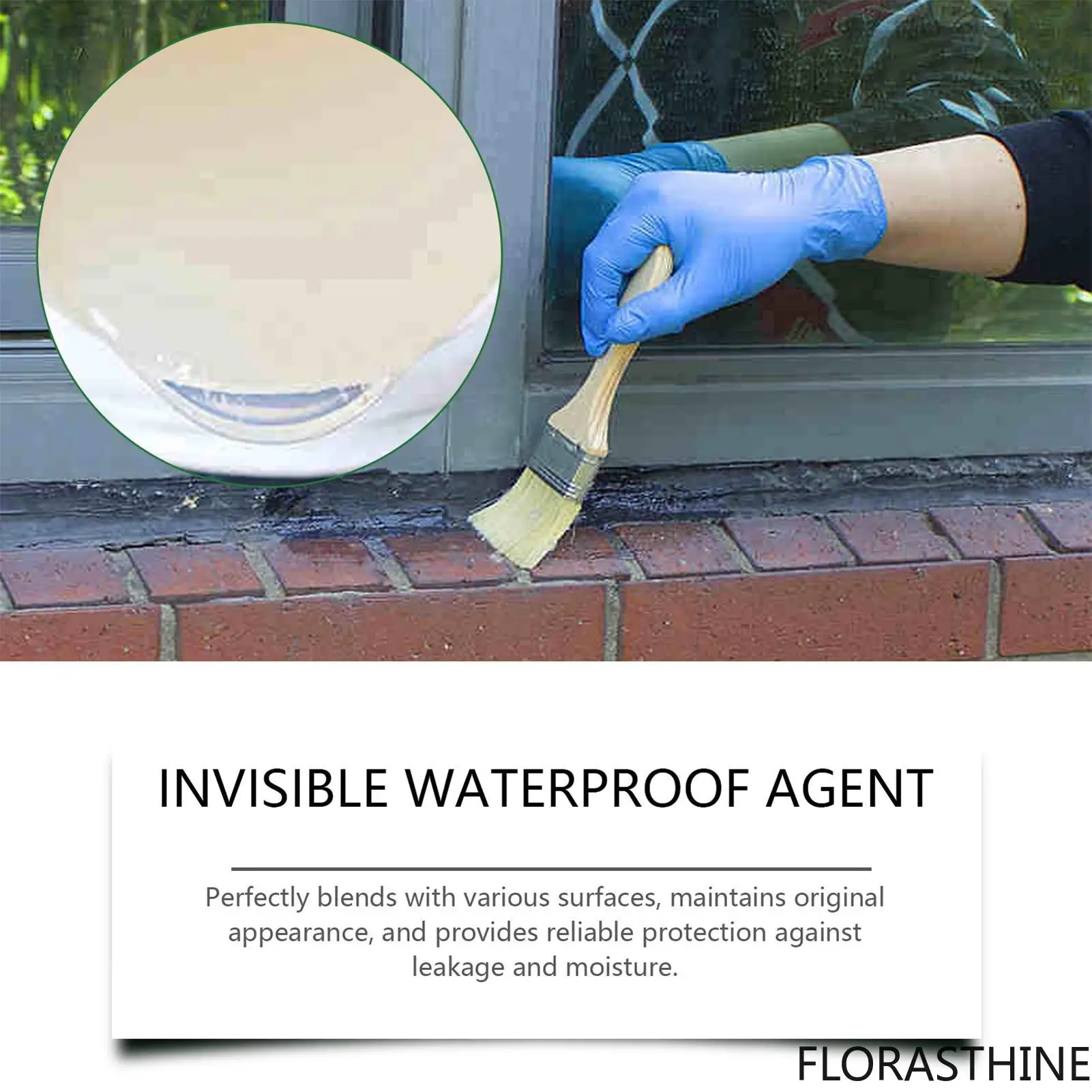 Waterproof Coating Sealant 100g Adhesive Leakage Sealant Agent Long-lasting Indoor Agent Outdoor Coating for Wall