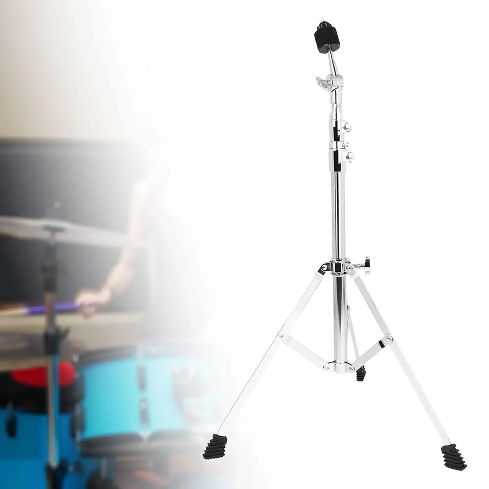 

Cymbal Stand Drum Hardware Arm Mount Holder Percussion Accessories Double Braced Tripod for Practice Studio Music Room Concert