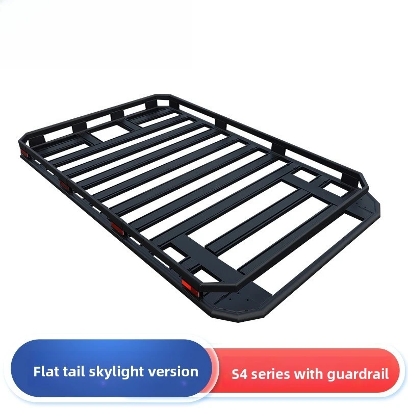 Traveler S4 integrated with guardrail double expansion slot, roof platform, roof frame modified aluminum alloy luggage frame