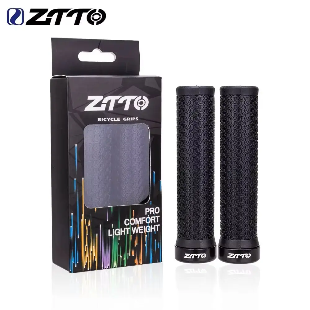 

ZTTO MTB Road Bike Lockable Grips 22mm Aluminum Alloy Clamp Anti-Slip Rubber Shock-Proof Bicycle Handlebar Grips