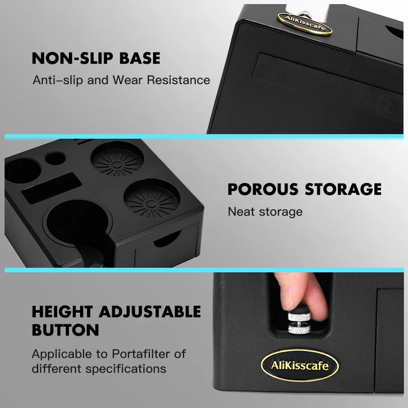 Alikisscafe Coffee Tamping Station 51mm 54mm 57 58mm Portafialter Holder For Delonghi Breville Espresso Accessory Barista Tools