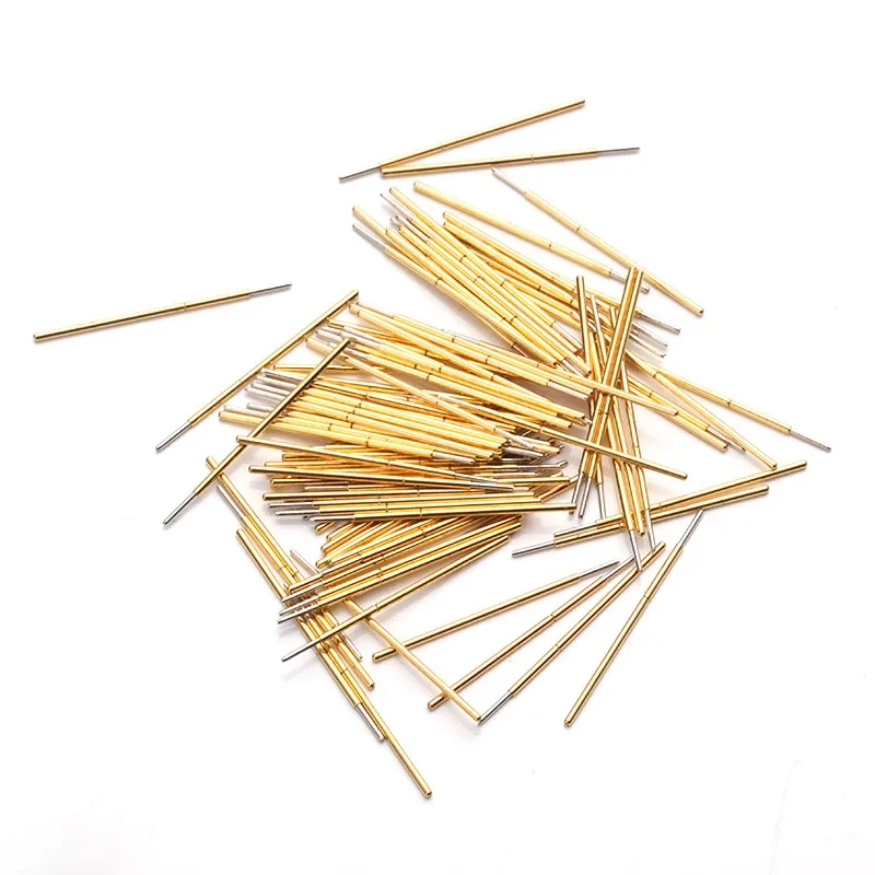 100PCS/Pack Spring Test Pin P038-F Pointed Needle Tube Outer Diameter 0.38 Total Length 12mm PCB Probe