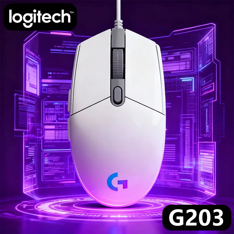 

Logitech G203 LIGHTSPEED Gaming Mouse, HERO Sensor, 12000 DPI, Wireless, 250km PTFE Feet, PC Supported