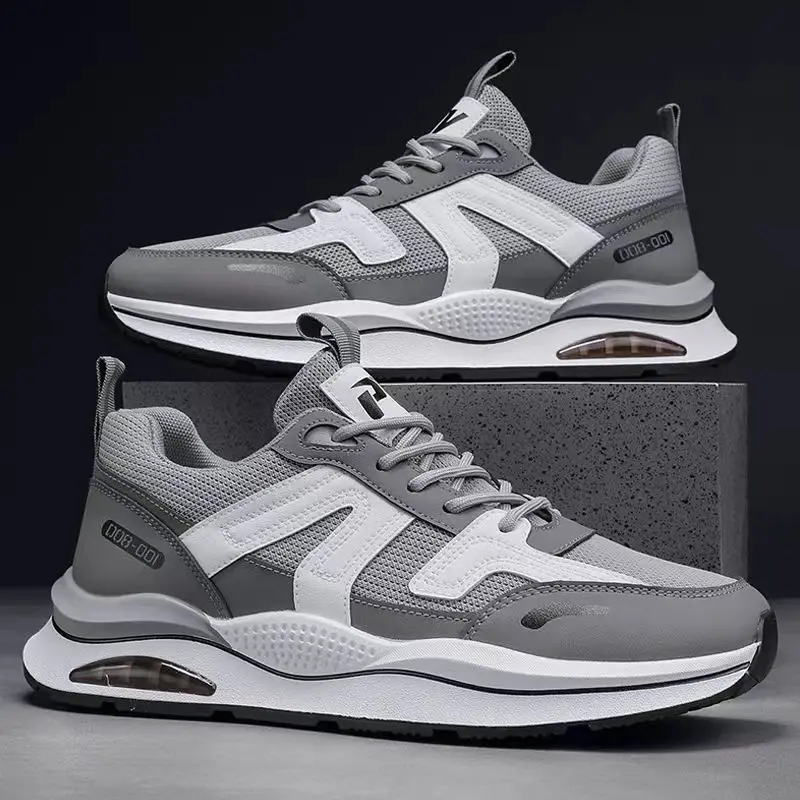 Men Sneakers Outdoor Casual Lace-up Shoes Men 2025 Fashion Breathable Non-Slip Platform Running Sport Comfortable Dad Shoes Male