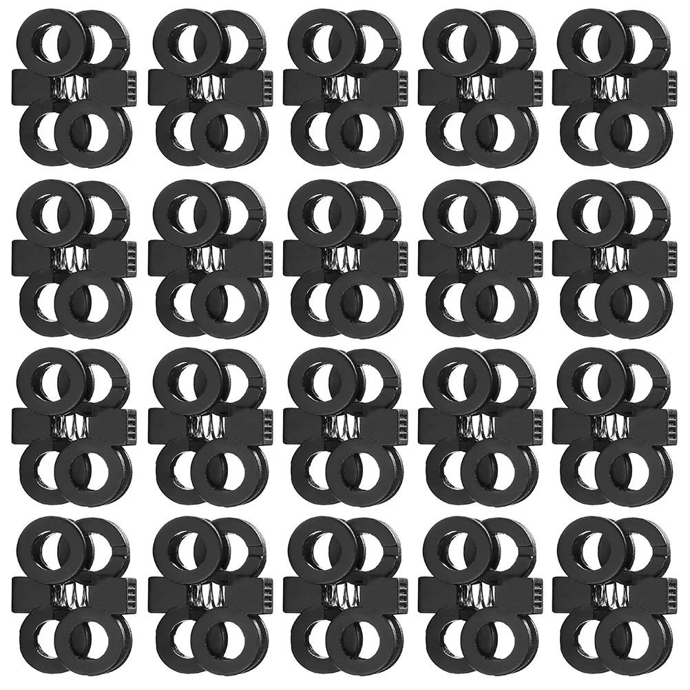 20 Pcs Sports Shoes Buckle Men and Women Sneakers Flat Laces for Plastic