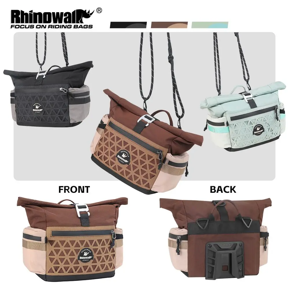 

Велосипедная сумка на руль Rhinowalk, 6,5 л, велосипедная передняя быстросъемная городская корзина, сумка для хранения, сумка на плечо для складного велосипеда Brompton