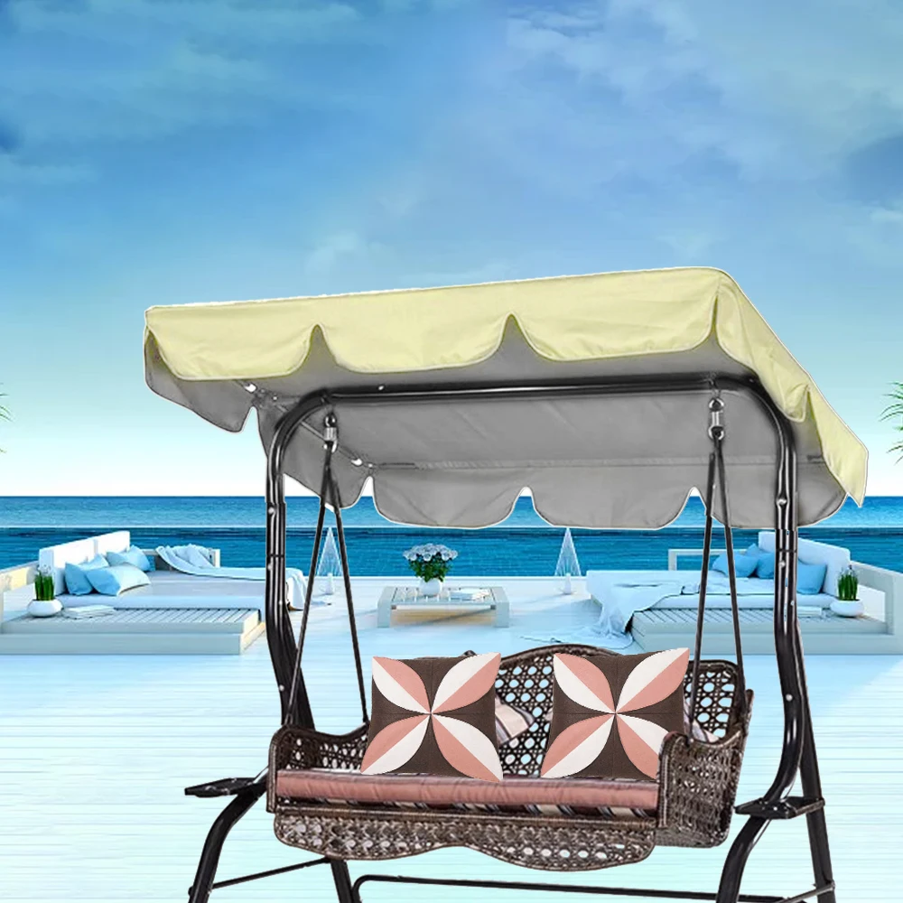 Outdoor Patio Swing Chair Canopy Replacement Anti-UV Heavy Duty Rip Proof Garden Hammock Top Cover Garden Furniture Covers image 6
