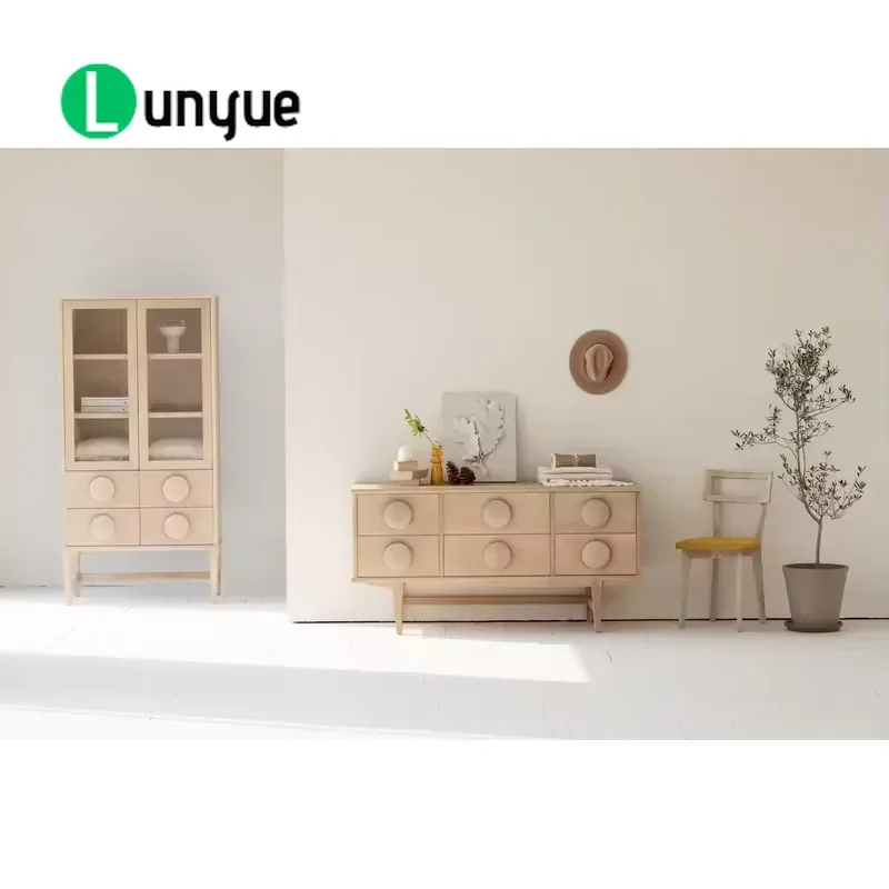 French Sideboard Buffet Cabinet Organic Oak Recycled Pine Simple Dining Room Kitchen Storage Furniture Eco Friendly Vintage