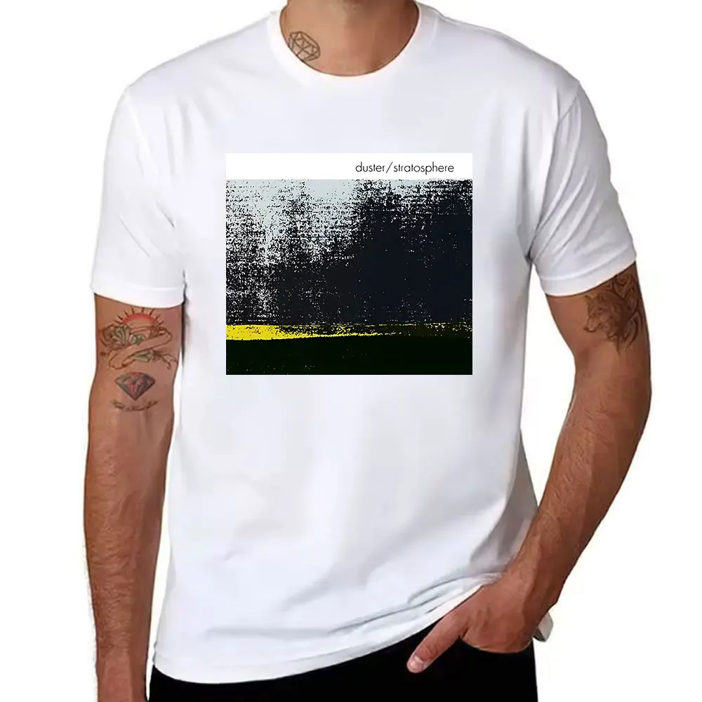 Men's Pure Cotton T-Shirt Duster Stratosphere Album Print Retro Grunge Style Casual Crew Neck Tee