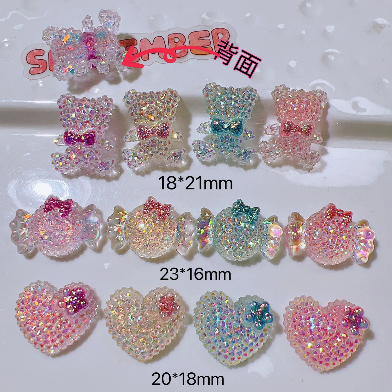 100pcs MIX Resin Phone case DIY Hair accessories Shoe buckle  heart Jewelry handmade DIY
