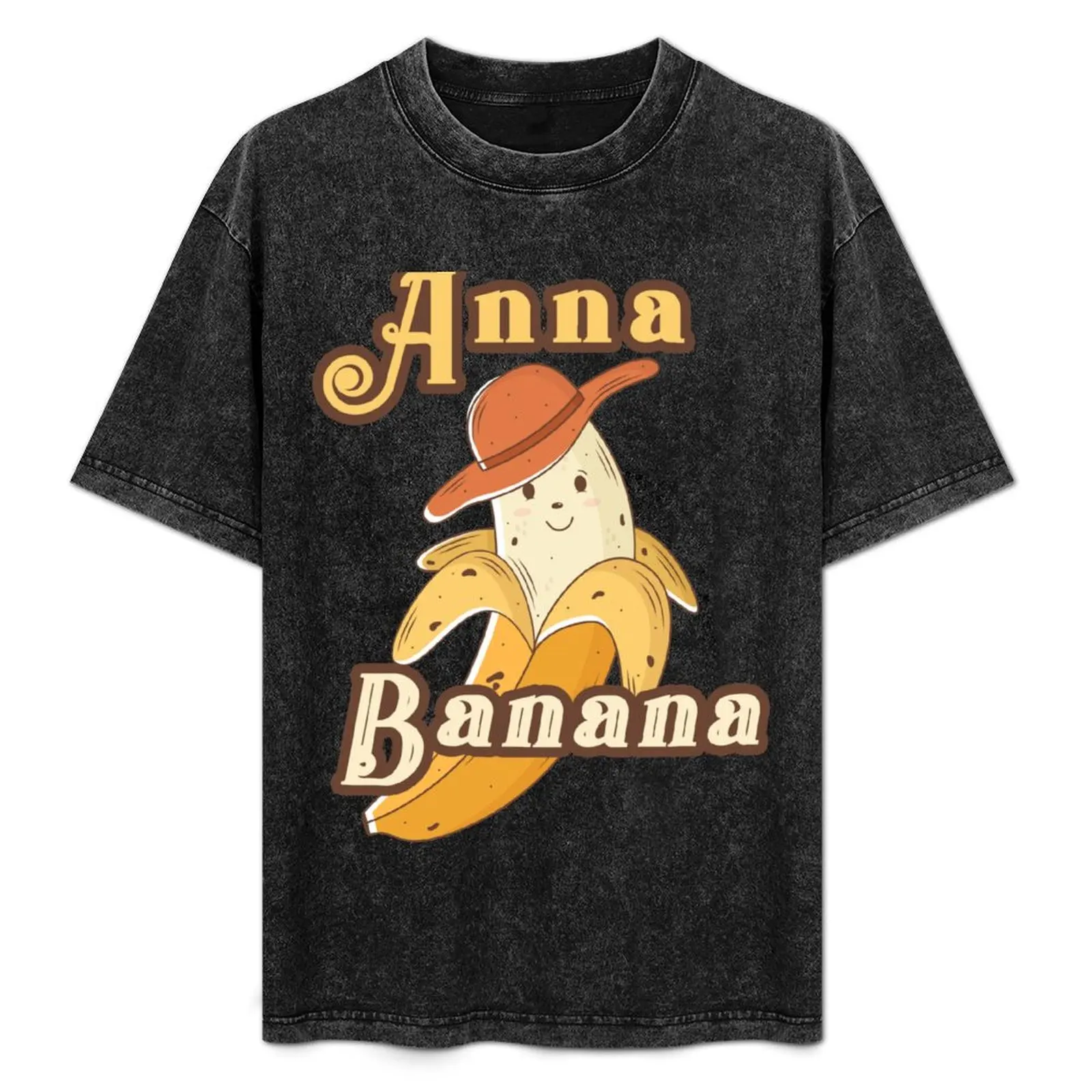 

Anna Banana T-Shirt Simple Casual Short Sleeve Tee