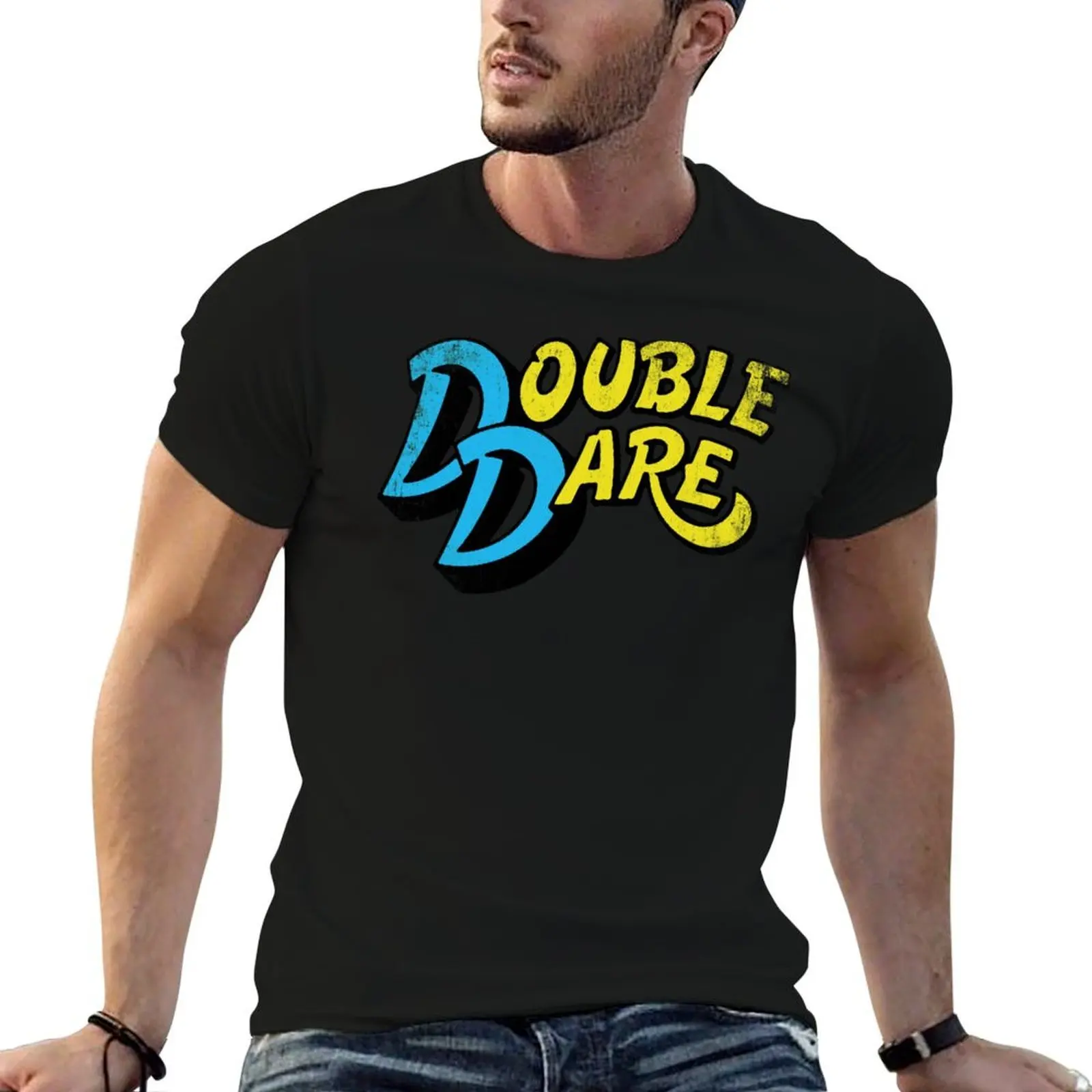 T-shirt Double Dare (vintage) en coton doux imprimé