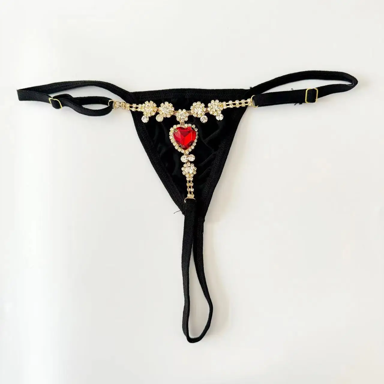 جديد الحب الملابس الداخلية الساطع المياه الماس مثير الأحمر ثونغ الجنس التبعي #2