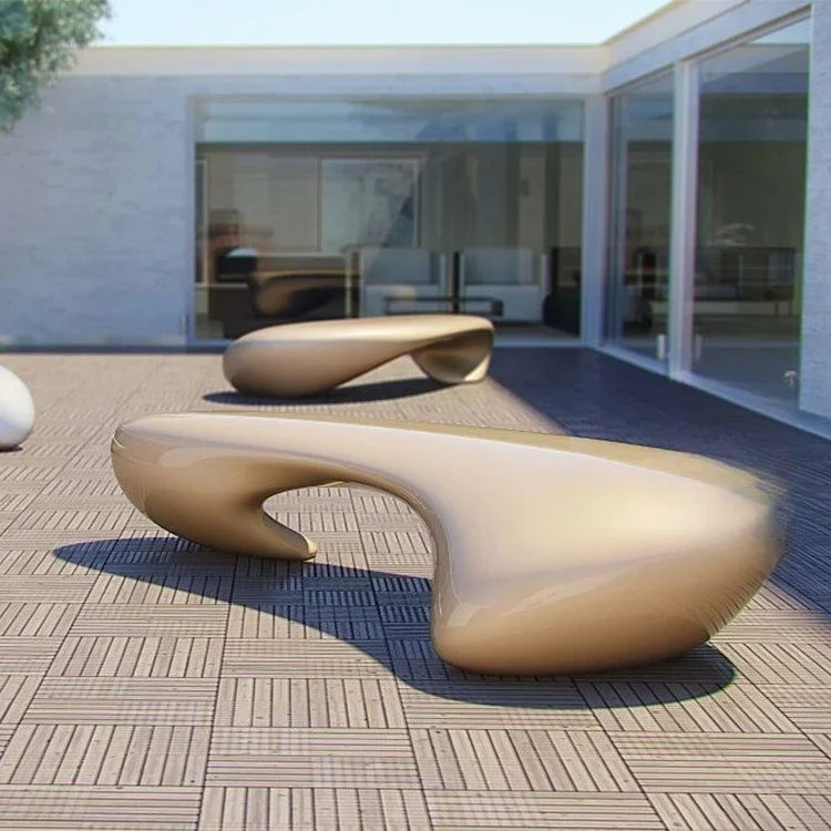 Shopping mall park seat public leisure waiting bench outdoor chair special-shaped seat