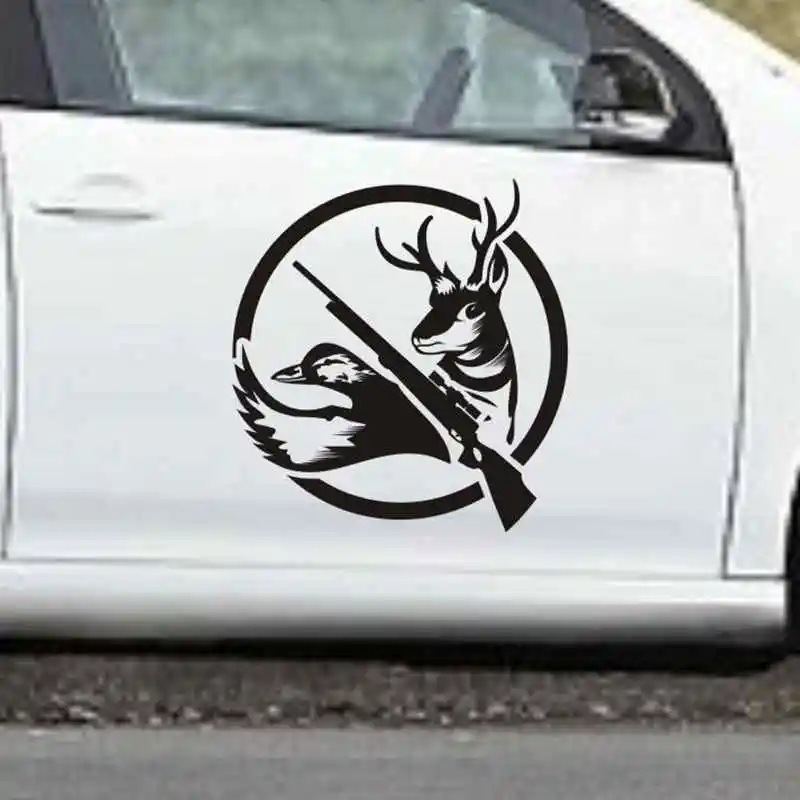 Hunt Buck Car Decal Hunting Club Wall Sticker Hollow Hunter Car Window Vinyl Funny Poster Motorcycle