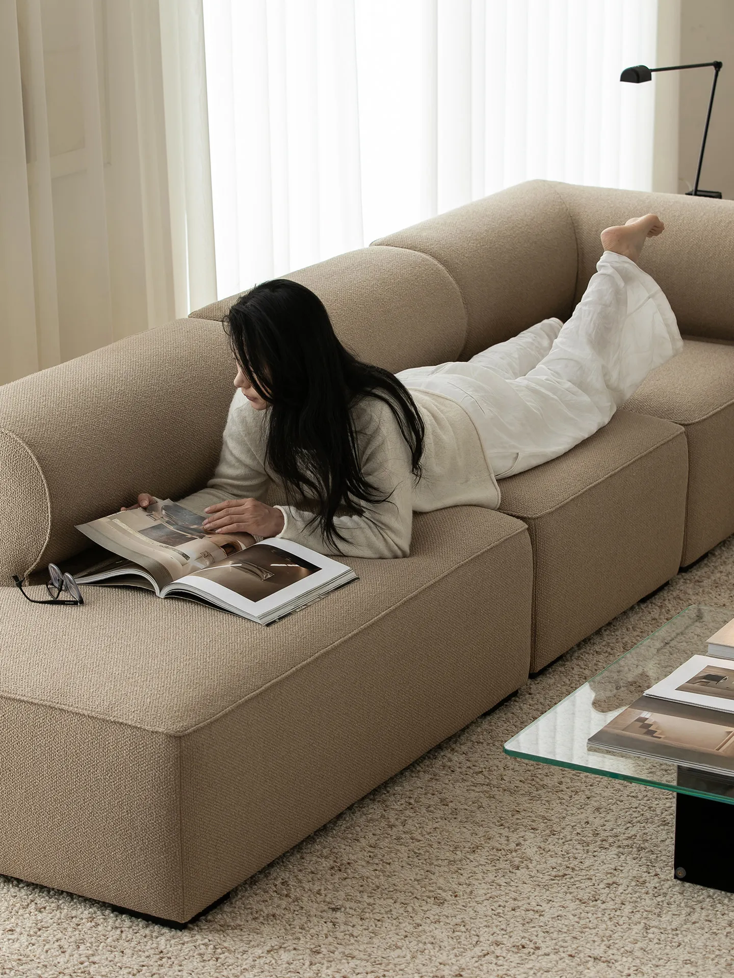 YFY module combination sofa living room small apartment fabric sofa