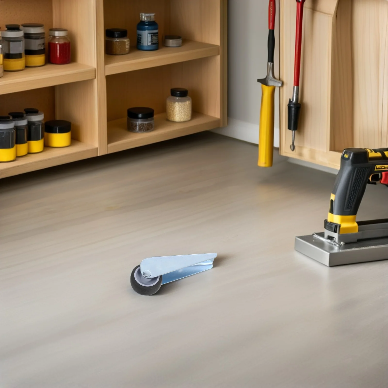 

2 pcs Bottom Wheel Metal Rubber Caster Wheels For Sliding Door Furniture Support Heavy Duty Replacement Roller Under Door Guide