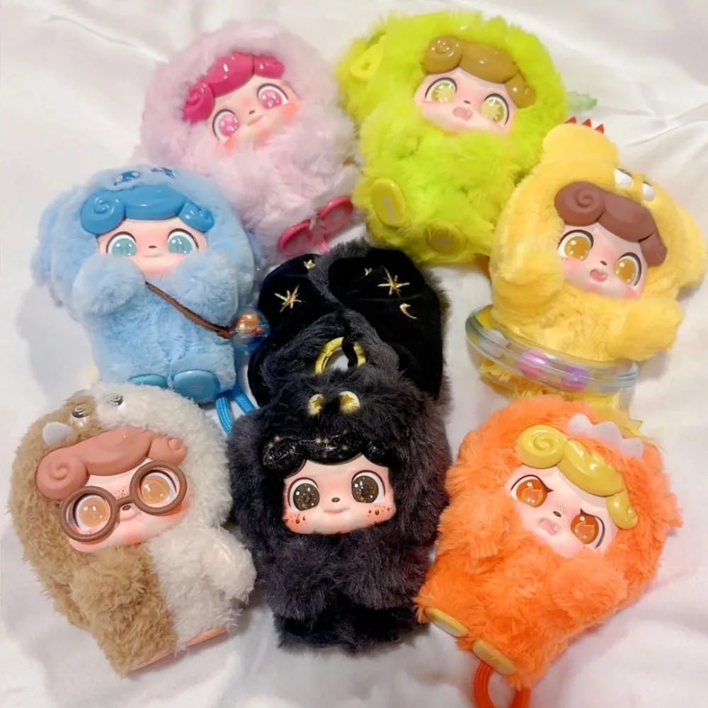 

QKid Эмоциональная серия волосатых монстров, плюшевая слепая коробка, кавайный виниловый брелок для лица, куклы, сумка для сбора, подвеска, загадочные коробки-сюрпризы