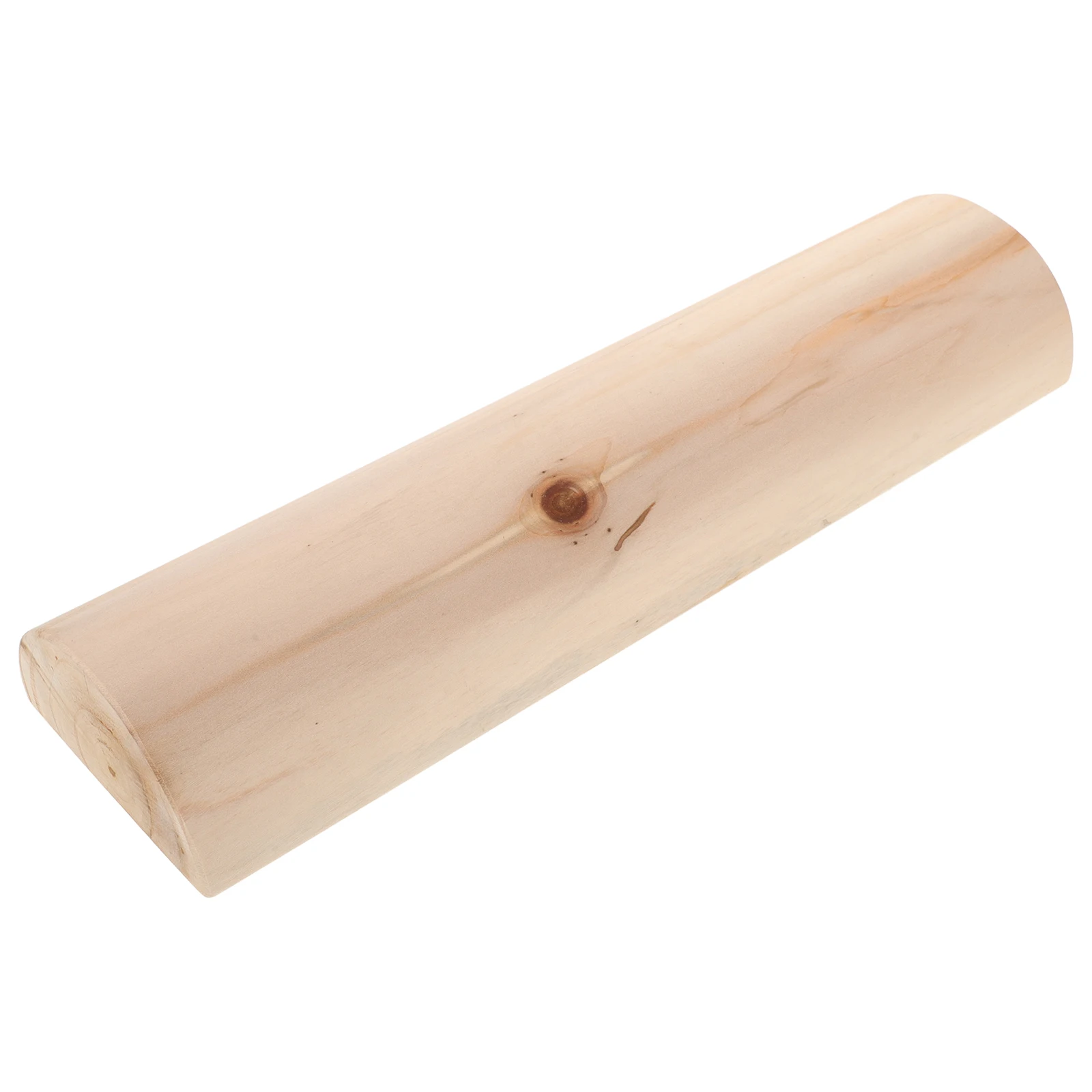 وسادة من الخشب الصلب مريحة لدعم الرقبة عنق الرحم ومقاومة للاهتراء وغرفة الساونا الناعمة وأسطوانة خشبية مصنوعة يدويًا #3