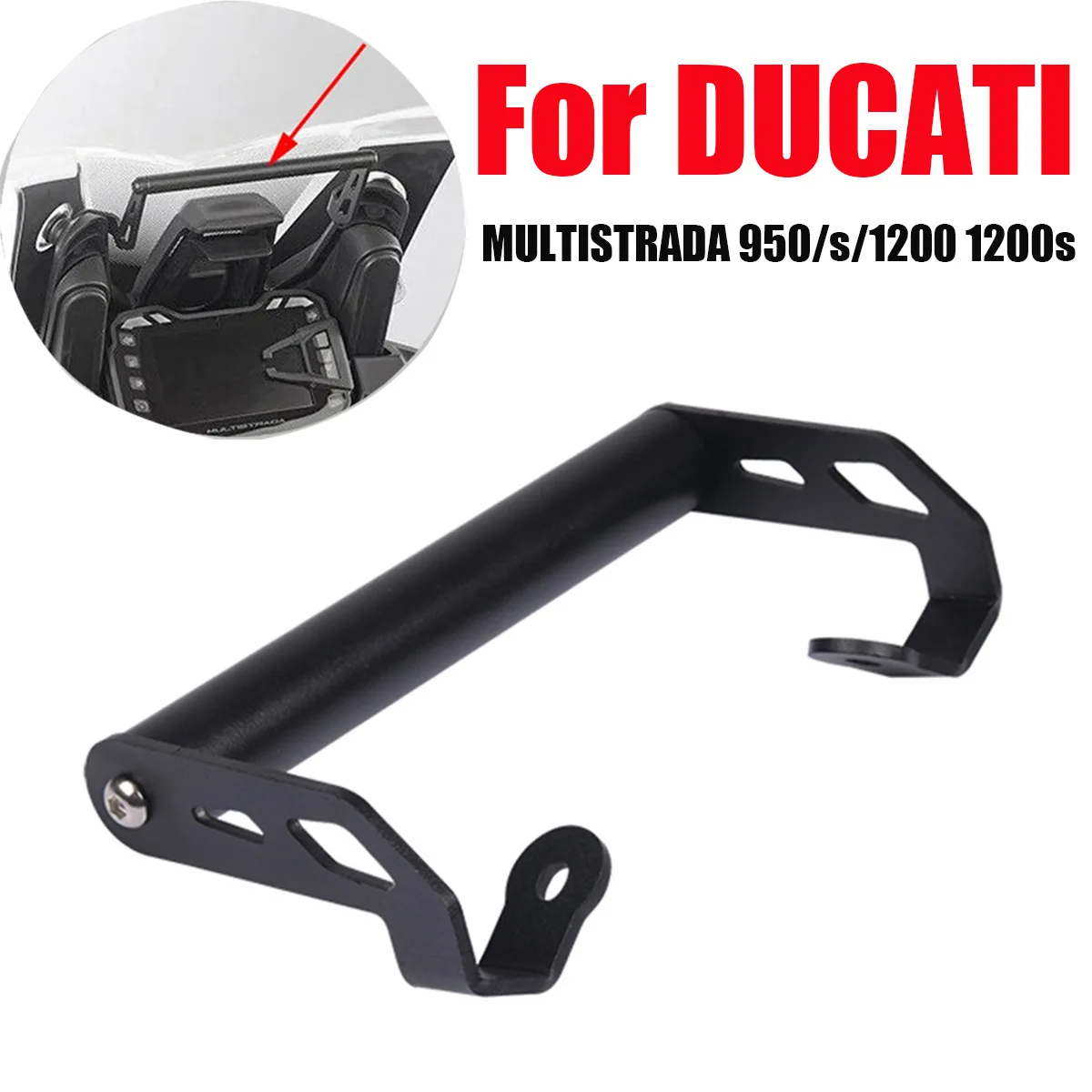 

For Ducati Multistrada V2 V2s 1260s 1260 MTS 1260 950 1200S Motorcycle GPS Navigation Bracket Smart Phone Stand Holder Support