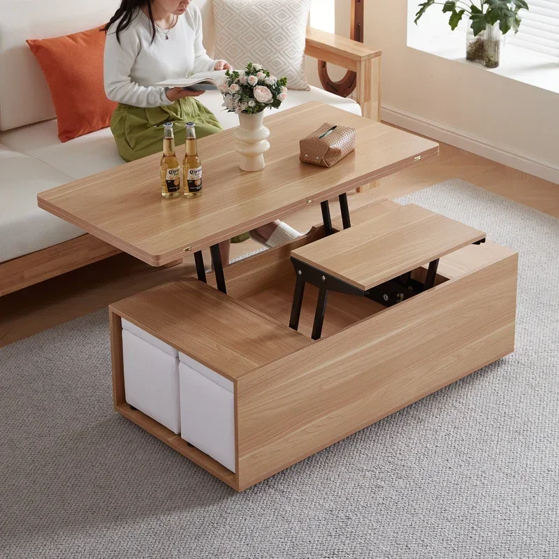 Nordic Modern Storage Coffee Table Small Multi Function Floor Folding Coffee Table Living Room  Furniture