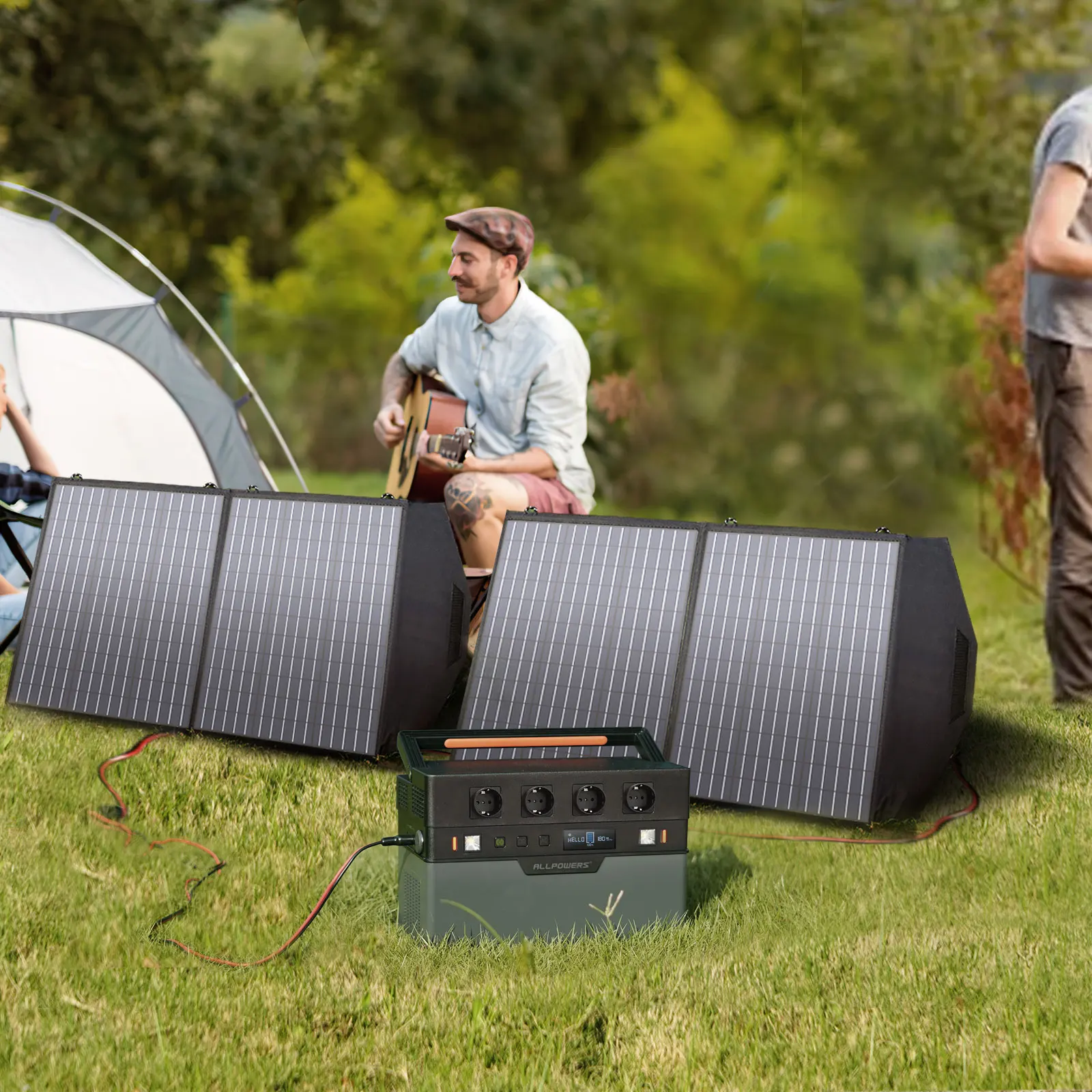 ALLPOWERS S1500, портативная электростанция 1092Wh аварийный солнечный генератор с 110/230 V 1500W (пик 3000W) гнездо для кемпинга