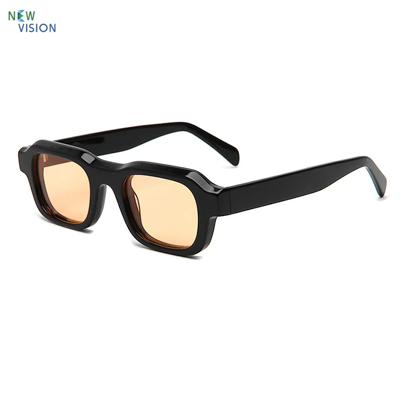 Retro Kwadratowe Okulary Przeciwsłoneczne Damskie z Małymi Oprawkami, Eleganckie, Modne, z Grubego Octanu 3D, Polaryzacyjne Okulary Przeciwsłoneczne dla Mężczyzn, Idealne do Sportów na Świeżym Powietrzu i Wędkowania