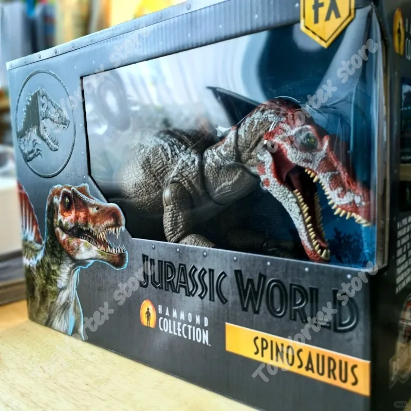 In Stock100% Original Jurassic Hammond Large Collection Series God of War Spinosaurus Super Moving Dinosaur Model JCH09