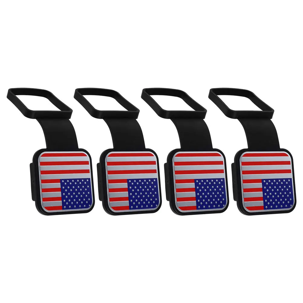 

4Pcs Trailer Hitch Covers Durable Tow Protector Caps Easy Install Replacement Rubber Silicone Hitch Covers for Car Truck Trailer