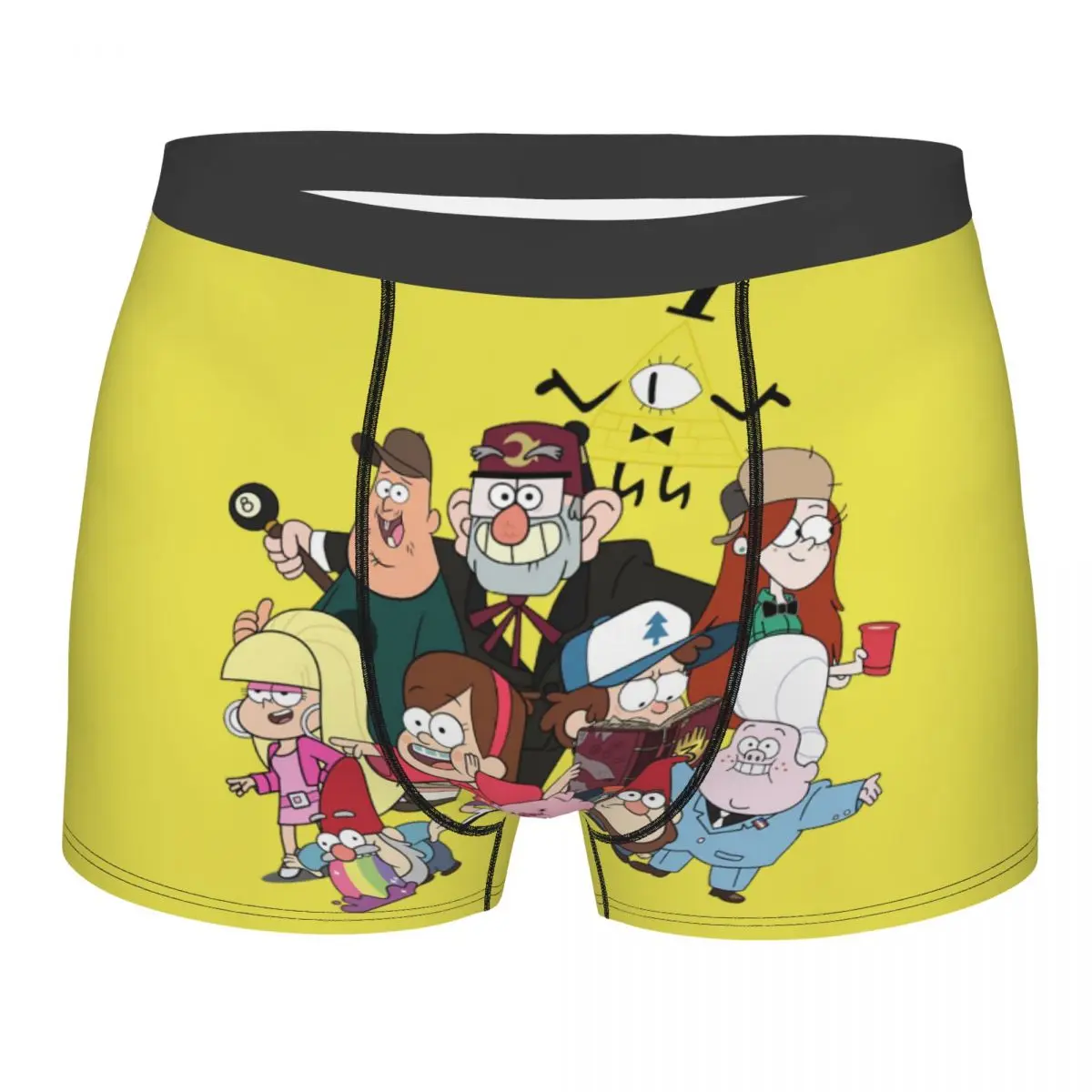 

Пользовательские забавные аниме Gravity Falls нижнее белье мужские трусы-боксеры с принтом шорты трусики мягкие трусы