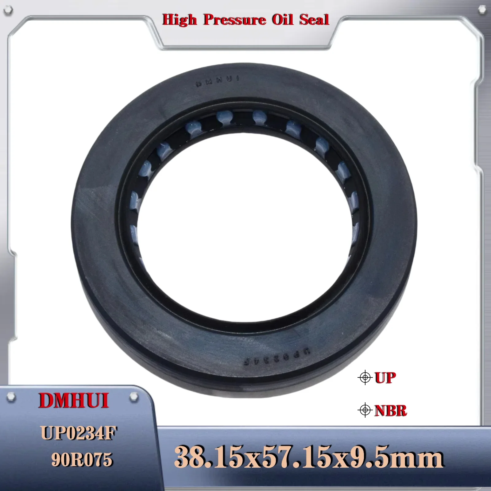 

High Pressure Oil Seal For Sauer Danfoss 90R075 38.15*57.15*9.5or 38.15×57.15×9.5 /UP0234F Motor Rotary Shaft Seal