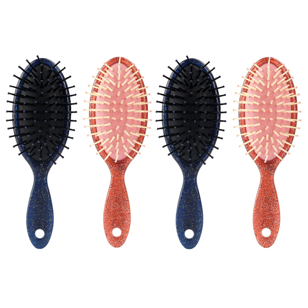 

4Pcs High Flexibility Airbag Comb Oval Massage Combs for Professional Styling and Scalp Pressure Relief Airbag Combs