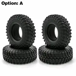 For 1/10 Rc Crawler Car Trax Trx4 Axial Scx10 Wraith Rc4wd Yikong Rgt Wrangler 1.9 Wheel 4pcs 1.9 Inch Rubber Tyre 96-108-115mm