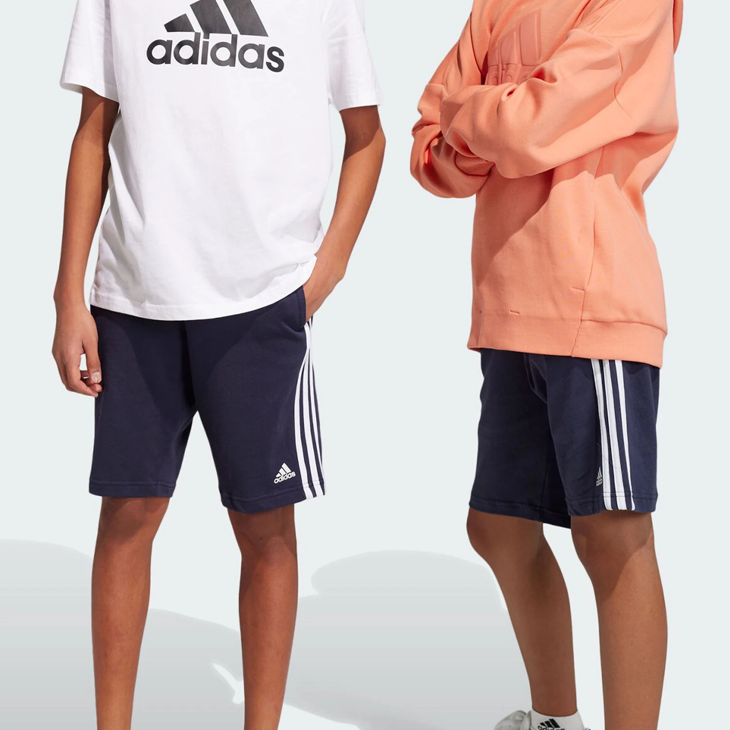 Pantalones cortos Adidas genuinos New Big Child Retro suaves y transpirables de pierna recta HY4717