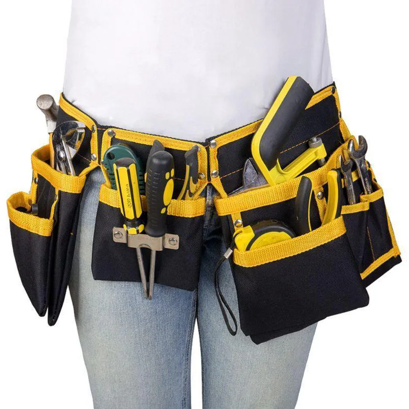 Multi-functional Electrician Tools Bag Waist Pouch Belt Storage Holder Organizer Oxford Cloth