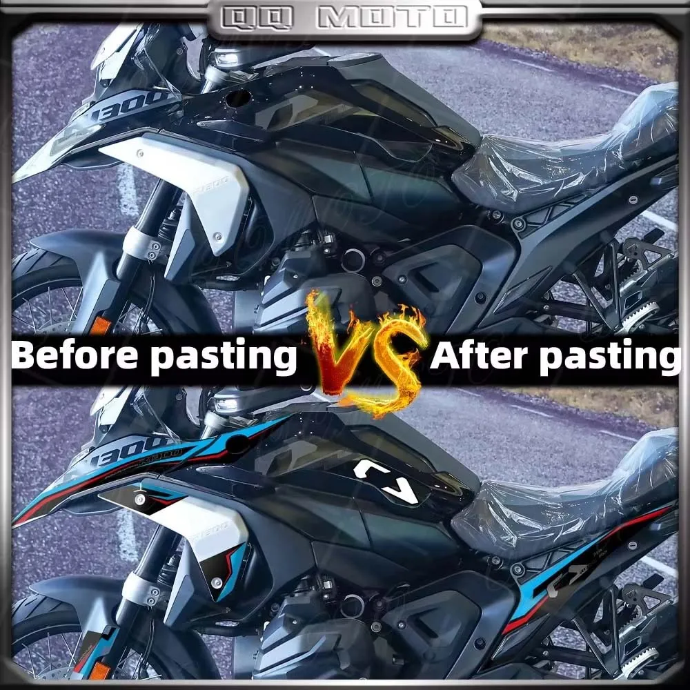 Motorcycle Refit Full Body Fairing Protect Sticker Complete Kit Triple Black Decal For R1300GS R 1300 GS r1300 gs 2024